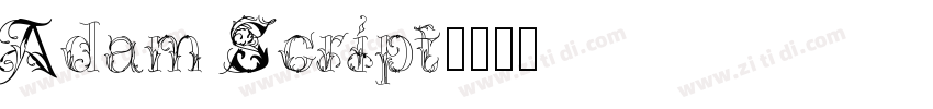 Adam Script字体转换